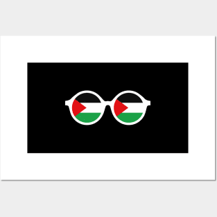 Palestine Flag Goggles - Funny Middle East Poster Posters and Art